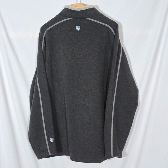 Kuhl Alfpaca Fleece 1/4 Zip Sweater -Gray - Size L* - Picture 5 of 6